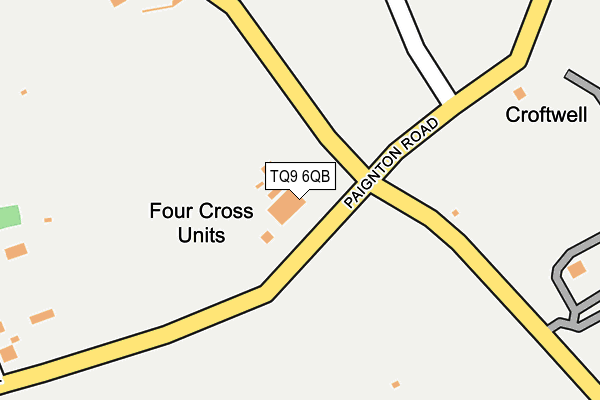 TQ9 6QB map - OS OpenMap – Local (Ordnance Survey) TQ9 6QB map - OS OpenMap – Local (Ordnance Survey)
