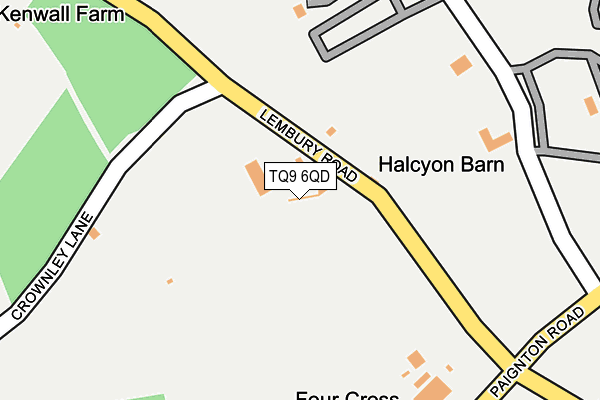 TQ9 6QD map - OS OpenMap – Local (Ordnance Survey) TQ9 6QD map - OS OpenMap – Local (Ordnance Survey)