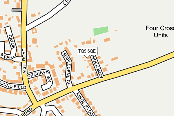 TQ9 6QE map - OS OpenMap – Local (Ordnance Survey) TQ9 6QE map - OS OpenMap – Local (Ordnance Survey)