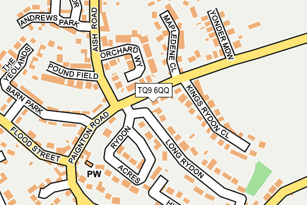 TQ9 6QQ map - OS OpenMap – Local (Ordnance Survey) TQ9 6QQ map - OS OpenMap – Local (Ordnance Survey)