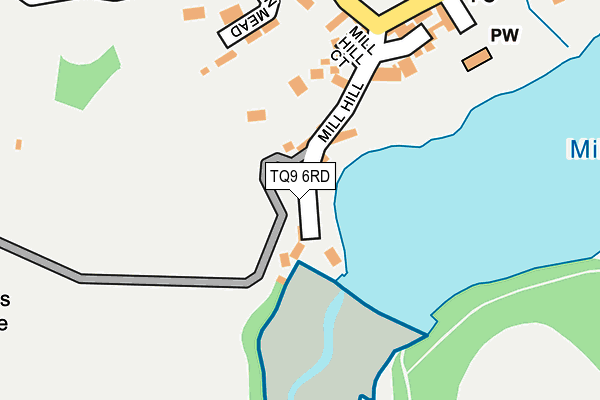 TQ9 6RD map - OS OpenMap – Local (Ordnance Survey) TQ9 6RD map - OS OpenMap – Local (Ordnance Survey)