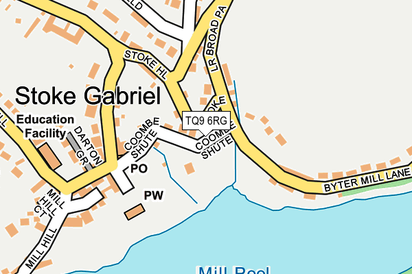 TQ9 6RG map - OS OpenMap – Local (Ordnance Survey) TQ9 6RG map - OS OpenMap – Local (Ordnance Survey)