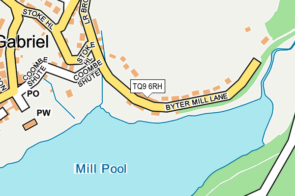 TQ9 6RH map - OS OpenMap – Local (Ordnance Survey)