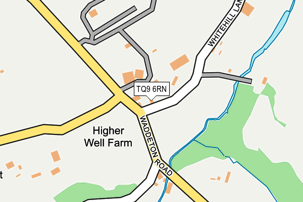 TQ9 6RN map - OS OpenMap – Local (Ordnance Survey) TQ9 6RN map - OS OpenMap – Local (Ordnance Survey)