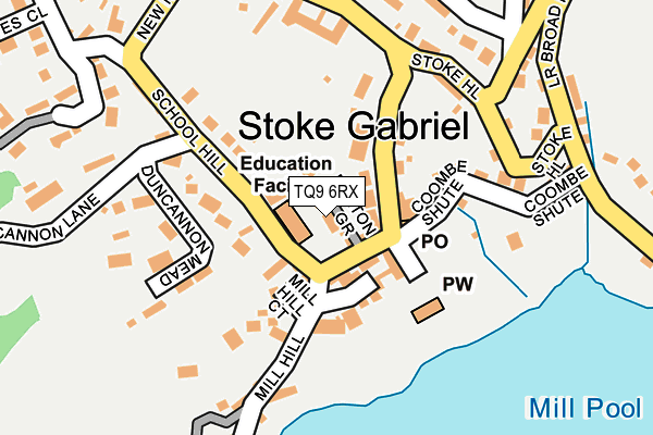 TQ9 6RX map - OS OpenMap – Local (Ordnance Survey) TQ9 6RX map - OS OpenMap – Local (Ordnance Survey)