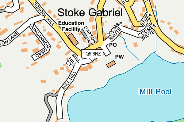 TQ9 6RZ map - OS OpenMap – Local (Ordnance Survey) TQ9 6RZ map - OS OpenMap – Local (Ordnance Survey)