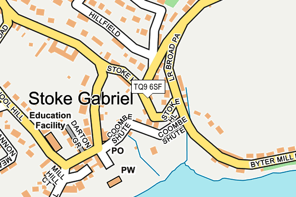 TQ9 6SF map - OS OpenMap – Local (Ordnance Survey) TQ9 6SF map - OS OpenMap – Local (Ordnance Survey)