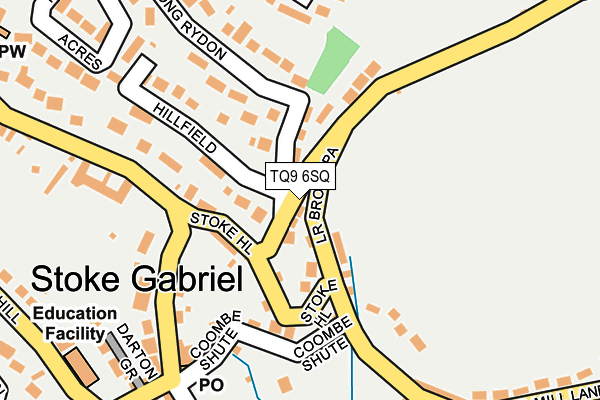 TQ9 6SQ map - OS OpenMap – Local (Ordnance Survey) TQ9 6SQ map - OS OpenMap – Local (Ordnance Survey)