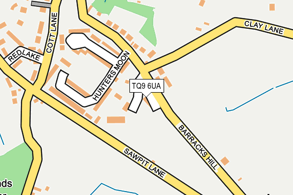TQ9 6UA map - OS OpenMap – Local (Ordnance Survey)