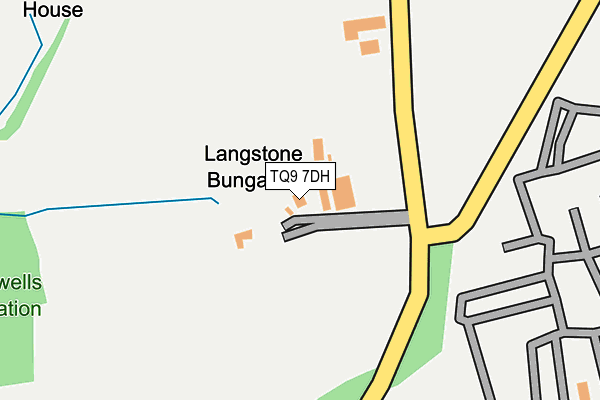 TQ9 7DH map - OS OpenMap – Local (Ordnance Survey) TQ9 7DH map - OS OpenMap – Local (Ordnance Survey)