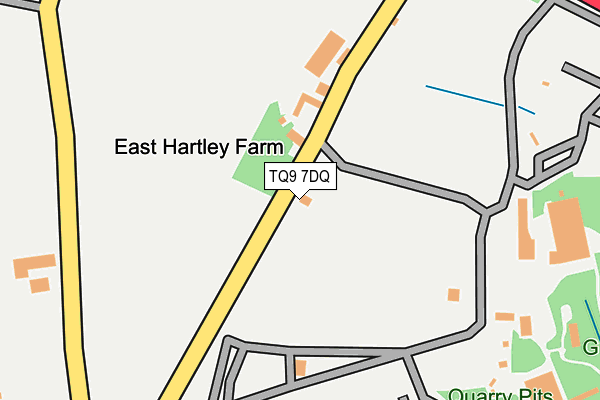 TQ9 7DQ map - OS OpenMap – Local (Ordnance Survey)