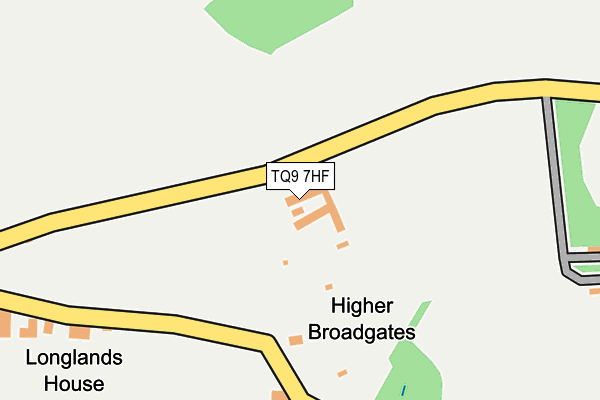 TQ9 7HF map - OS OpenMap – Local (Ordnance Survey) TQ9 7HF map - OS OpenMap – Local (Ordnance Survey)