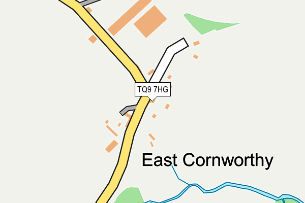 TQ9 7HG map - OS OpenMap – Local (Ordnance Survey)