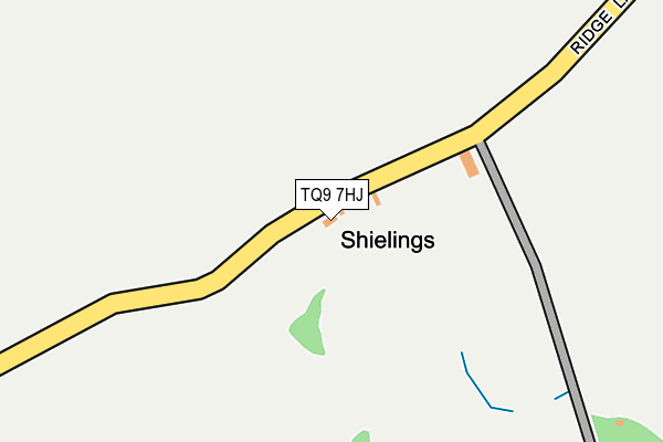 TQ9 7HJ map - OS OpenMap – Local (Ordnance Survey) TQ9 7HJ map - OS OpenMap – Local (Ordnance Survey)
