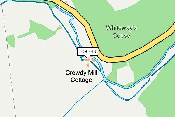 TQ9 7HU map - OS OpenMap – Local (Ordnance Survey)
