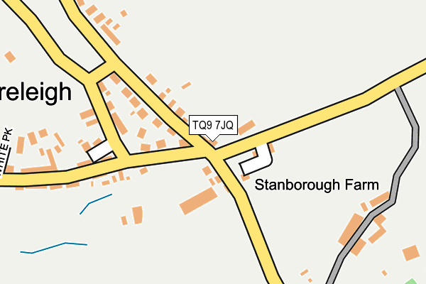 TQ9 7JQ map - OS OpenMap – Local (Ordnance Survey) TQ9 7JQ map - OS OpenMap – Local (Ordnance Survey)