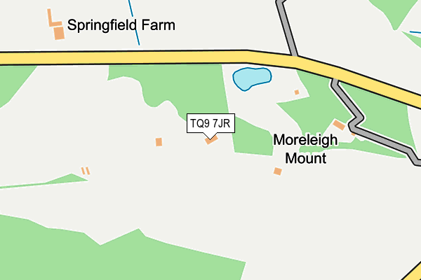 TQ9 7JR map - OS OpenMap – Local (Ordnance Survey) TQ9 7JR map - OS OpenMap – Local (Ordnance Survey)