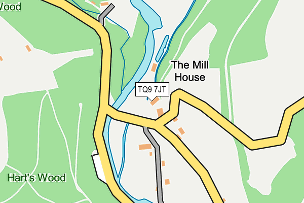 TQ9 7JT map - OS OpenMap – Local (Ordnance Survey) TQ9 7JT map - OS OpenMap – Local (Ordnance Survey)