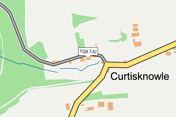 TQ9 7JU map - OS OpenMap – Local (Ordnance Survey) TQ9 7JU map - OS OpenMap – Local (Ordnance Survey)