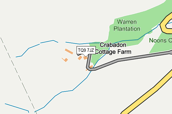 TQ9 7JZ map - OS OpenMap – Local (Ordnance Survey) TQ9 7JZ map - OS OpenMap – Local (Ordnance Survey)