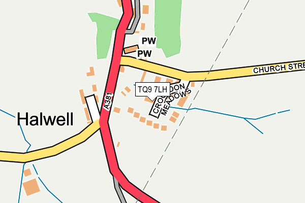 TQ9 7LH map - OS OpenMap – Local (Ordnance Survey) TQ9 7LH map - OS OpenMap – Local (Ordnance Survey)