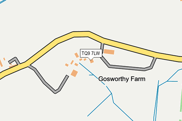 TQ9 7LW map - OS OpenMap – Local (Ordnance Survey) TQ9 7LW map - OS OpenMap – Local (Ordnance Survey)