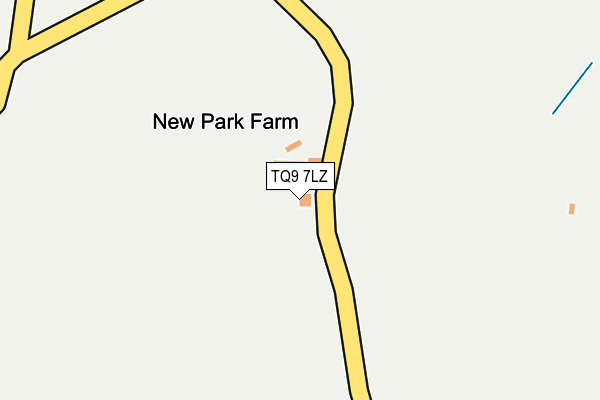 TQ9 7LZ map - OS OpenMap – Local (Ordnance Survey) TQ9 7LZ map - OS OpenMap – Local (Ordnance Survey)