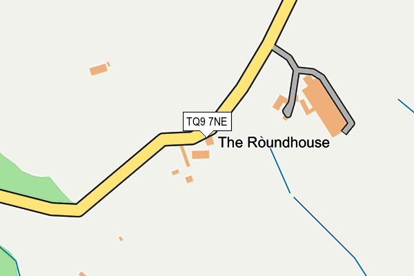 TQ9 7NE map - OS OpenMap – Local (Ordnance Survey) TQ9 7NE map - OS OpenMap – Local (Ordnance Survey)