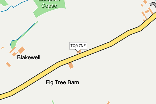 TQ9 7NF map - OS OpenMap – Local (Ordnance Survey) TQ9 7NF map - OS OpenMap – Local (Ordnance Survey)