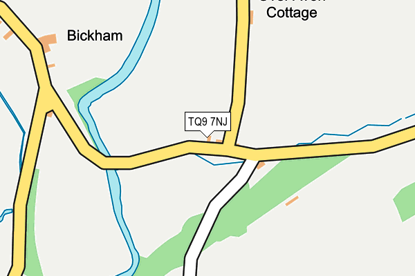 TQ9 7NJ map - OS OpenMap – Local (Ordnance Survey) TQ9 7NJ map - OS OpenMap – Local (Ordnance Survey)