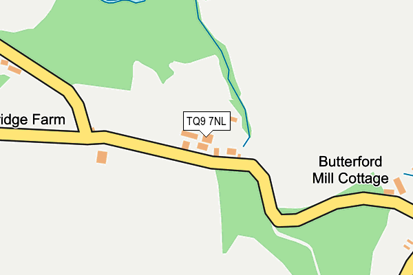 TQ9 7NL map - OS OpenMap – Local (Ordnance Survey) TQ9 7NL map - OS OpenMap – Local (Ordnance Survey)