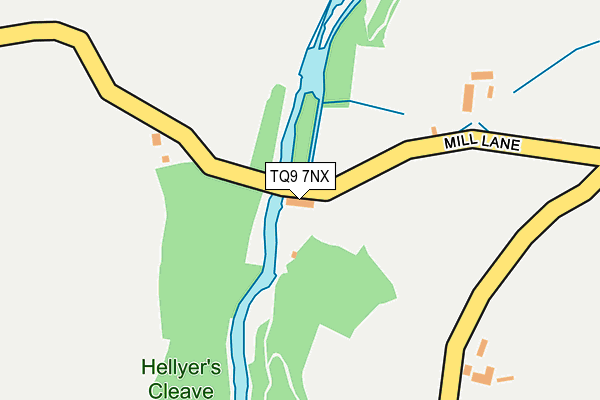 TQ9 7NX map - OS OpenMap – Local (Ordnance Survey) TQ9 7NX map - OS OpenMap – Local (Ordnance Survey)
