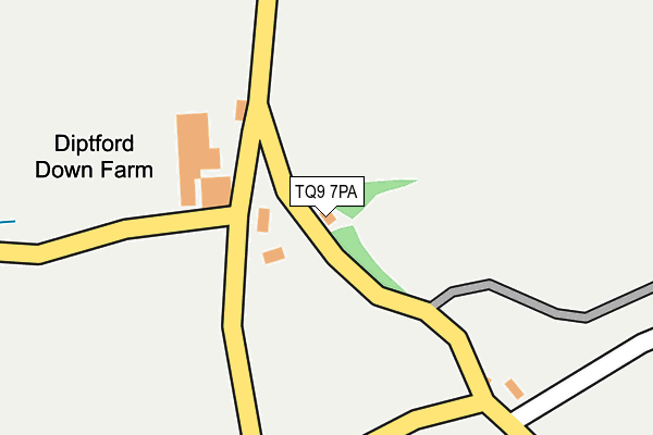 TQ9 7PA map - OS OpenMap – Local (Ordnance Survey) TQ9 7PA map - OS OpenMap – Local (Ordnance Survey)