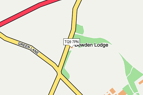 TQ9 7PN map - OS OpenMap – Local (Ordnance Survey) TQ9 7PN map - OS OpenMap – Local (Ordnance Survey)