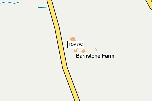 TQ9 7PZ map - OS OpenMap – Local (Ordnance Survey) TQ9 7PZ map - OS OpenMap – Local (Ordnance Survey)