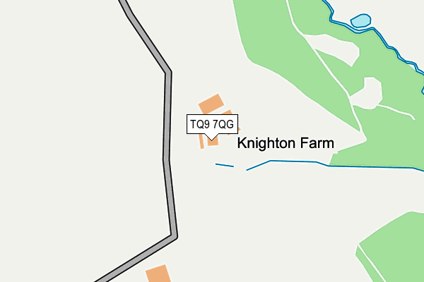 TQ9 7QG map - OS OpenMap – Local (Ordnance Survey)