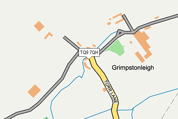 TQ9 7QH map - OS OpenMap – Local (Ordnance Survey) TQ9 7QH map - OS OpenMap – Local (Ordnance Survey)