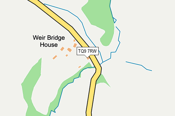 TQ9 7RW map - OS OpenMap – Local (Ordnance Survey) TQ9 7RW map - OS OpenMap – Local (Ordnance Survey)