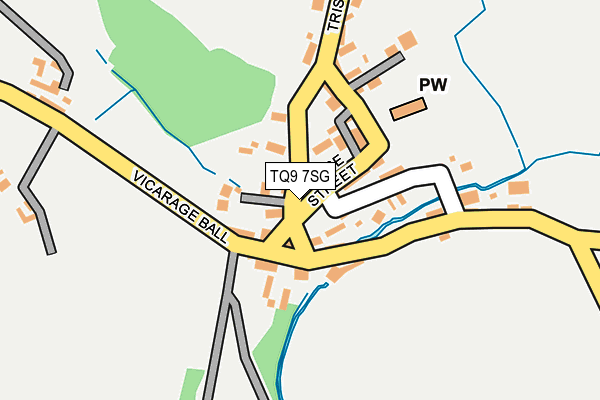 TQ9 7SG map - OS OpenMap – Local (Ordnance Survey) TQ9 7SG map - OS OpenMap – Local (Ordnance Survey)
