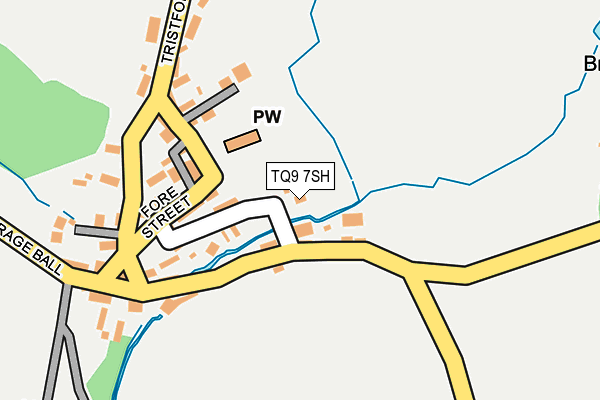 TQ9 7SH map - OS OpenMap – Local (Ordnance Survey) TQ9 7SH map - OS OpenMap – Local (Ordnance Survey)