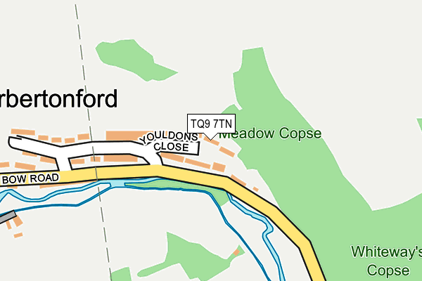 TQ9 7TN map - OS OpenMap – Local (Ordnance Survey) TQ9 7TN map - OS OpenMap – Local (Ordnance Survey)