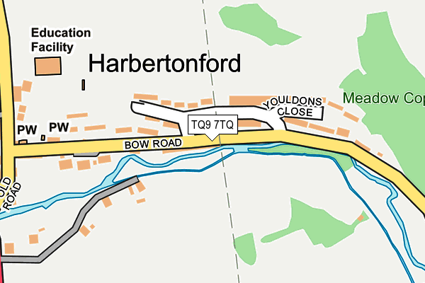 TQ9 7TQ map - OS OpenMap – Local (Ordnance Survey)