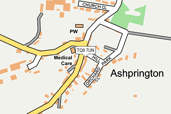 TQ9 7UN map - OS OpenMap – Local (Ordnance Survey) TQ9 7UN map - OS OpenMap – Local (Ordnance Survey)