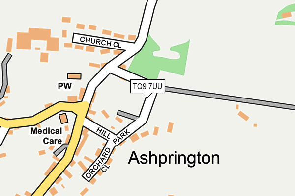 TQ9 7UU map - OS OpenMap – Local (Ordnance Survey) TQ9 7UU map - OS OpenMap – Local (Ordnance Survey)
