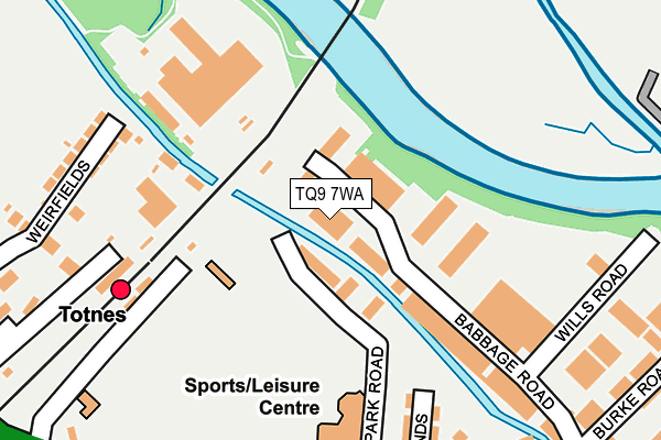 TQ9 7WA map - OS OpenMap – Local (Ordnance Survey) TQ9 7WA map - OS OpenMap – Local (Ordnance Survey)