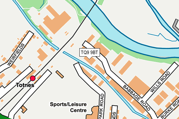 TQ9 9BT map - OS OpenMap – Local (Ordnance Survey) TQ9 9BT map - OS OpenMap – Local (Ordnance Survey)