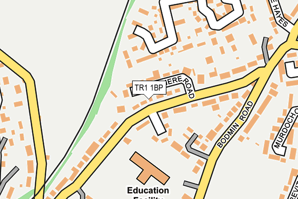 TR1 1BP map - OS OpenMap – Local (Ordnance Survey) TR1 1BP map - OS OpenMap – Local (Ordnance Survey)
