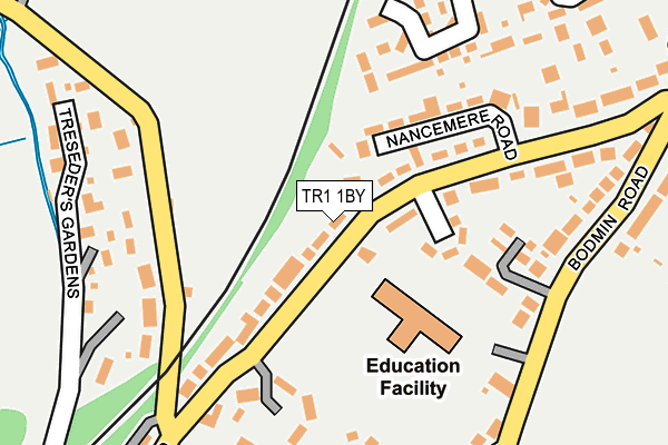 TR1 1BY map - OS OpenMap – Local (Ordnance Survey) TR1 1BY map - OS OpenMap – Local (Ordnance Survey)