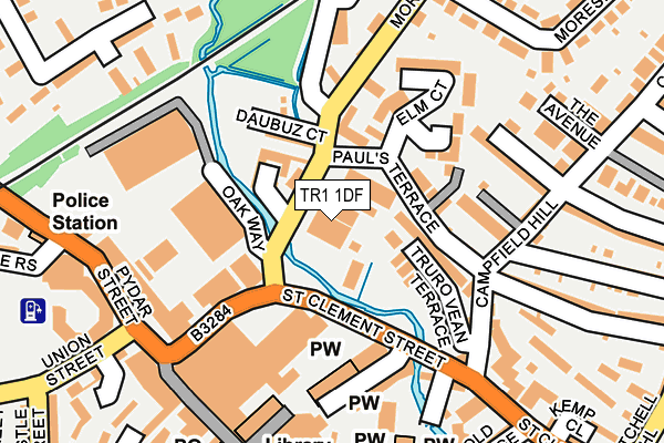 TR1 1DF map - OS OpenMap – Local (Ordnance Survey) TR1 1DF map - OS OpenMap – Local (Ordnance Survey)