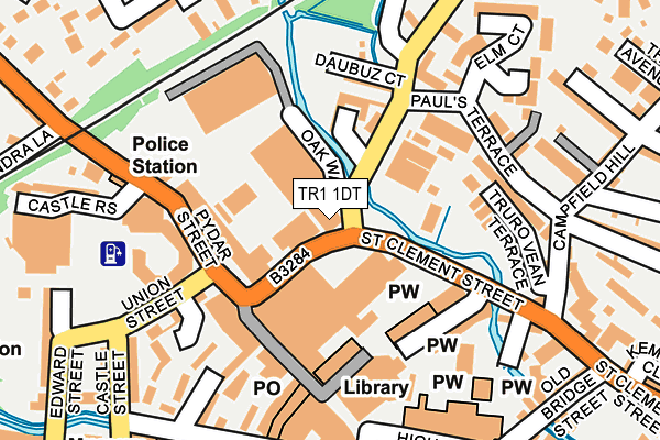 TR1 1DT map - OS OpenMap – Local (Ordnance Survey) TR1 1DT map - OS OpenMap – Local (Ordnance Survey)